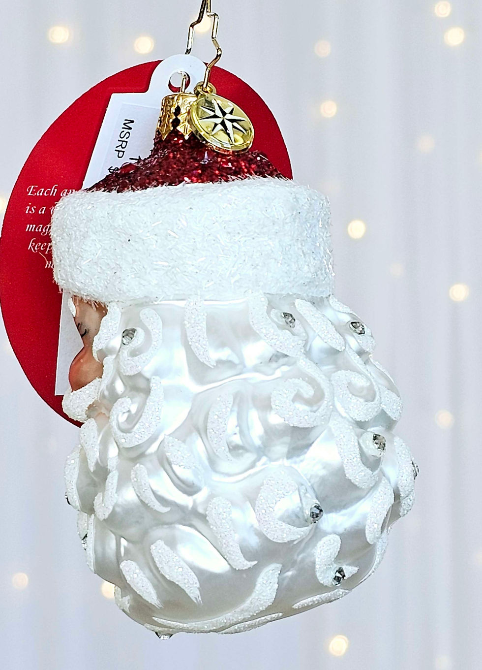 Thumbnail: Christopher Radko Little Gem Sparkling Santa Nick 1021713