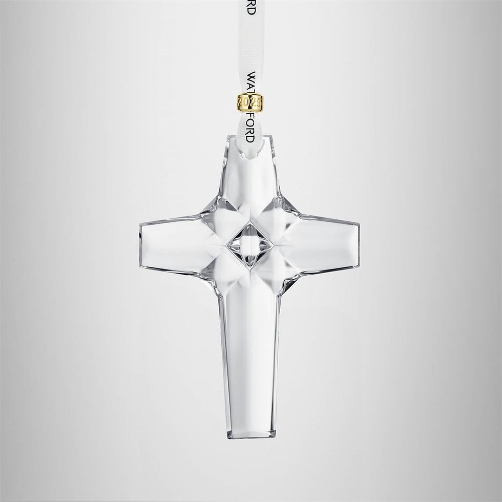 Waterford Christmas 2025 Annual Cross Crystal Ornament 1077822