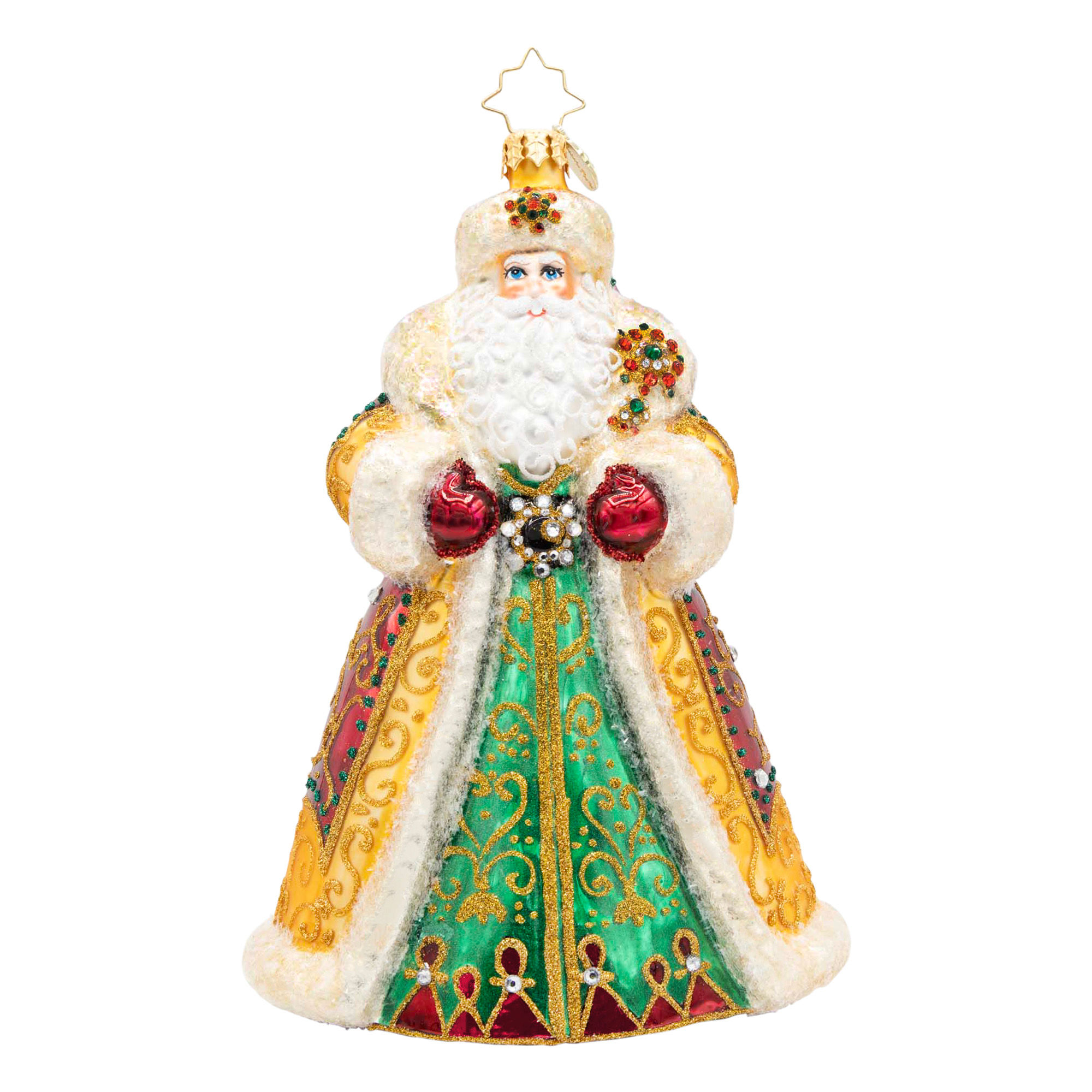 Christopher Radko Crown Of Christmas Santa 2026 Designer's Choice 1022662 Christmas Ornament