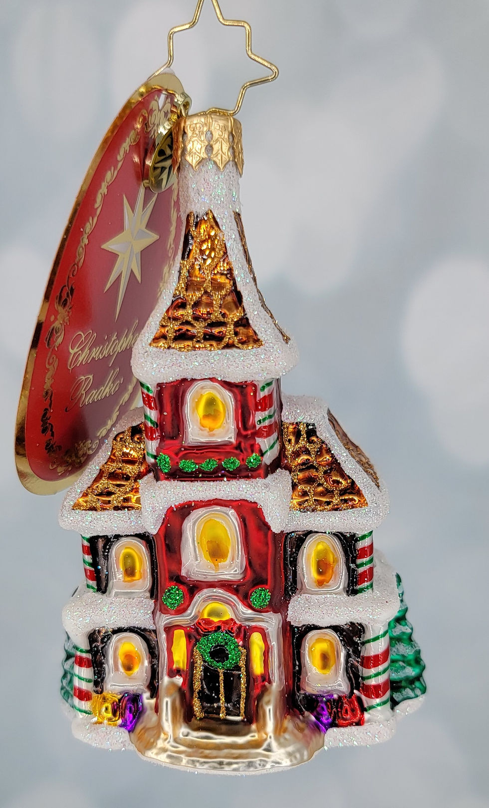 Thumbnail: Christopher Radko Grandeur in Ginger Little Gem 1020562 Christmas Ornament