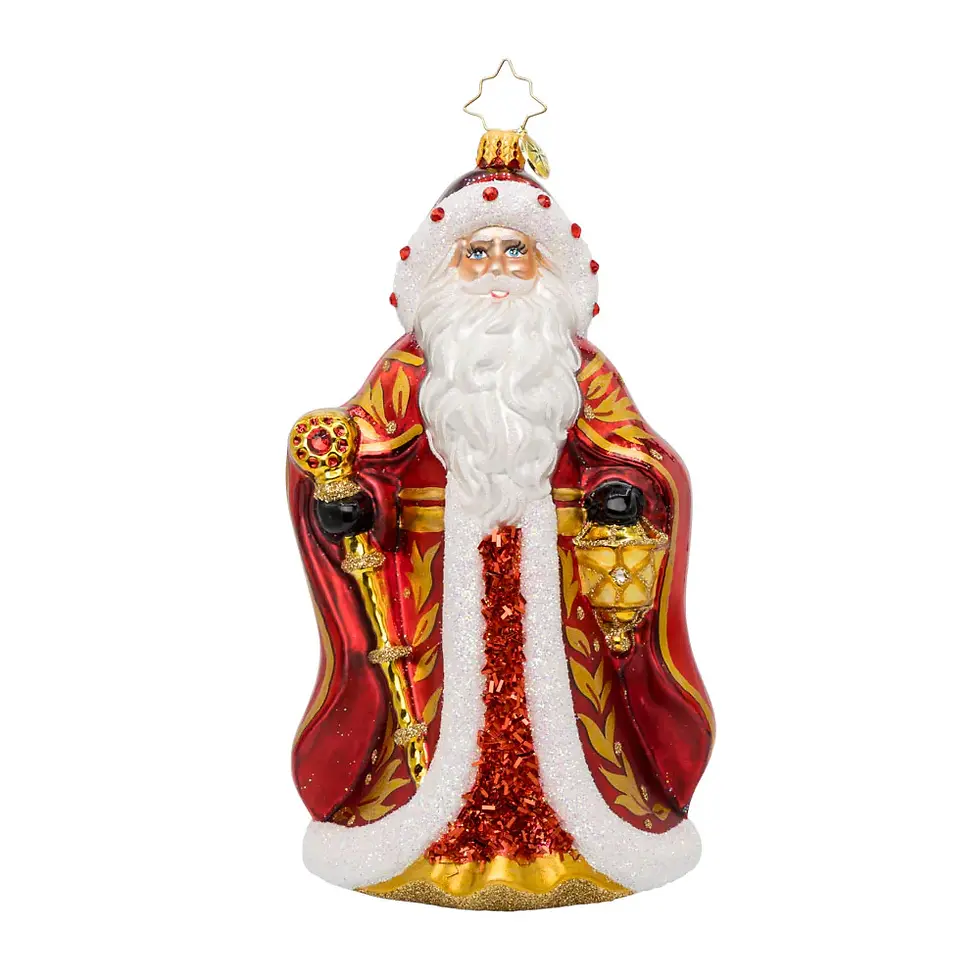 Thumbnail: Christopher Radko Crimson Noel Santa 1022319 Christmas Ornament