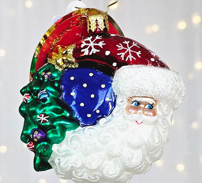 Christopher Radko Christmas With A Grin Santa Gem 1021718