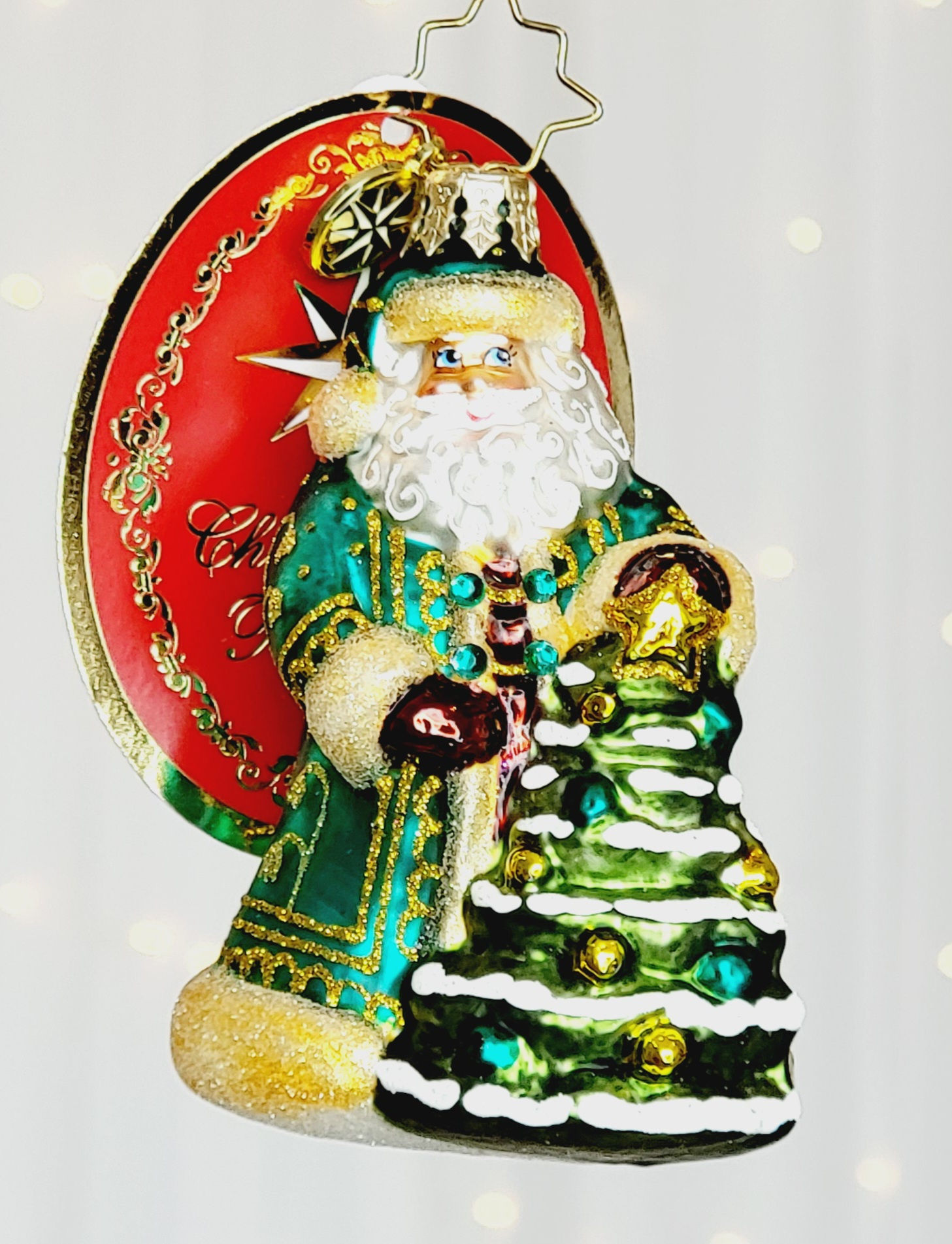 Christopher Radko Santa's Tinsel Touch Gem 1022236