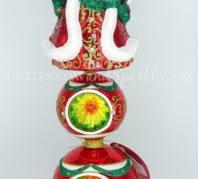 Christopher Radko Deck the Halls Refection Finial 1019470