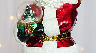 Christopher Radko Shake It Up Santa Snow globe 1020785 Christmas Ornament