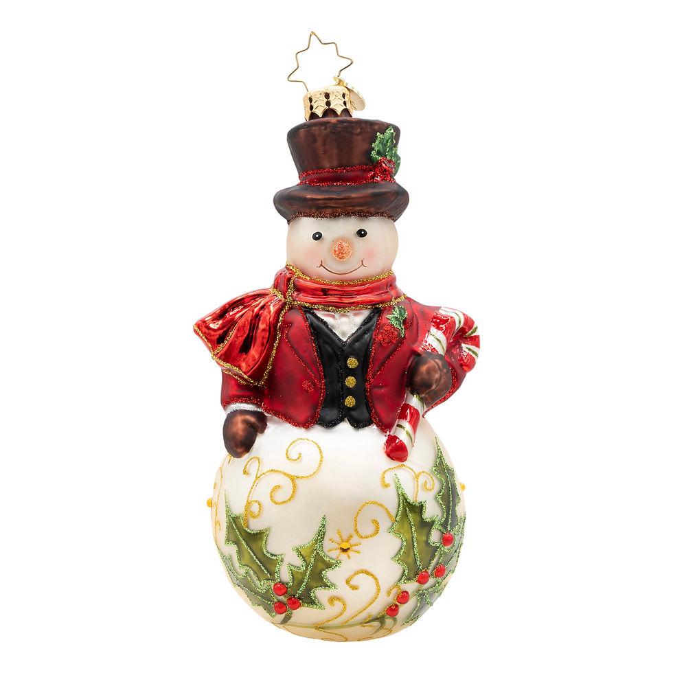 Christopher Radko The Jingle Gent Snowman 1022911 Ornament