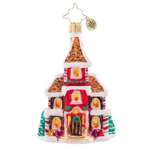 Thumbnail: Christopher Radko Grandeur in Ginger Little Gem 1020562 Christmas Ornament