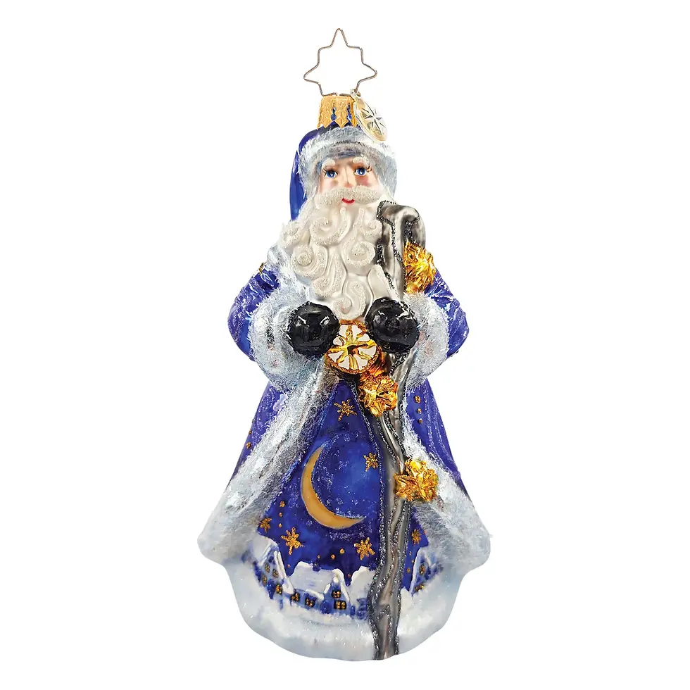 Christopher Radko Starlight Santa 1022898 Ornament