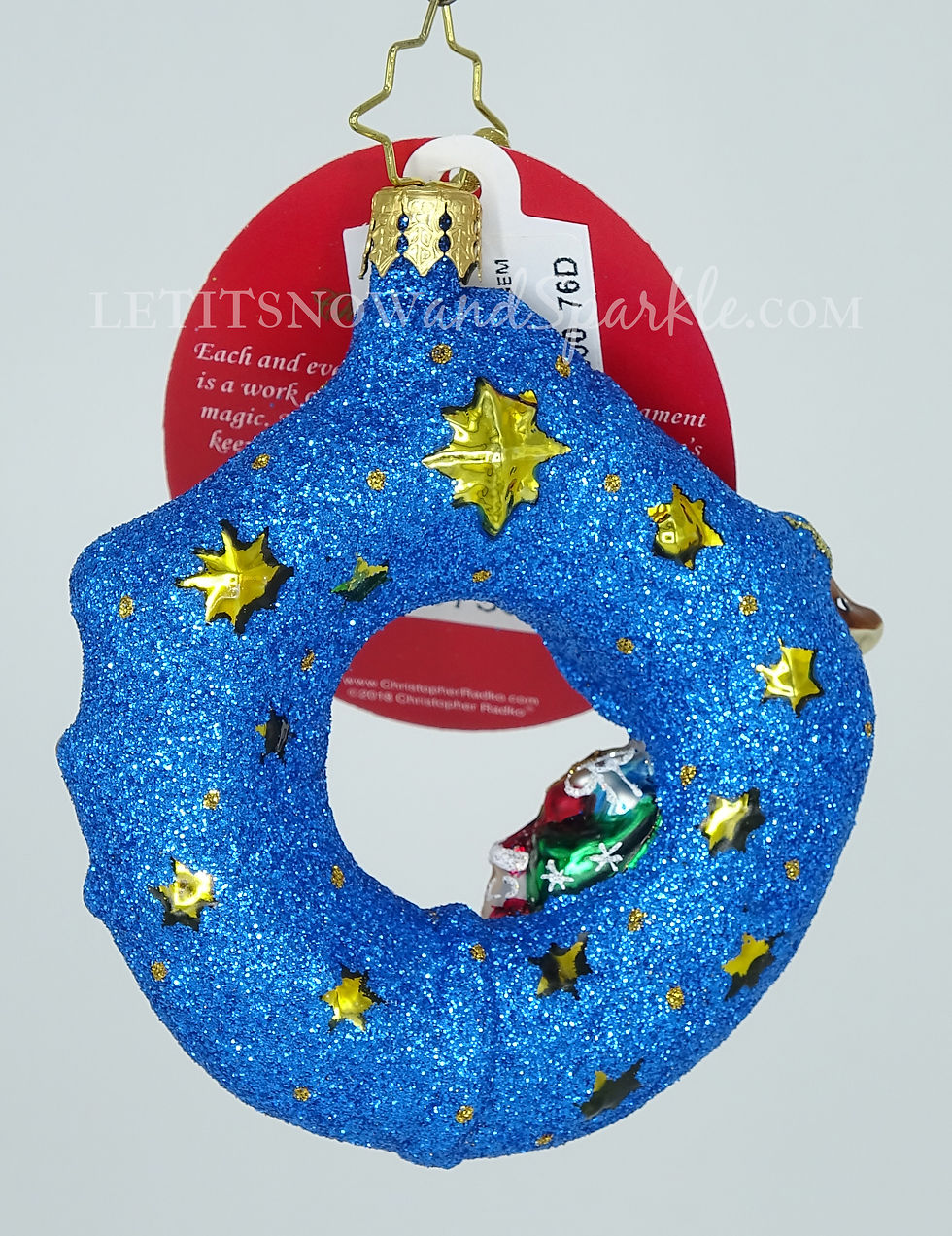 Thumbnail: Christopher Radko Santa's Midnight Ride Gem 1019739 Unique Christmas Ornament