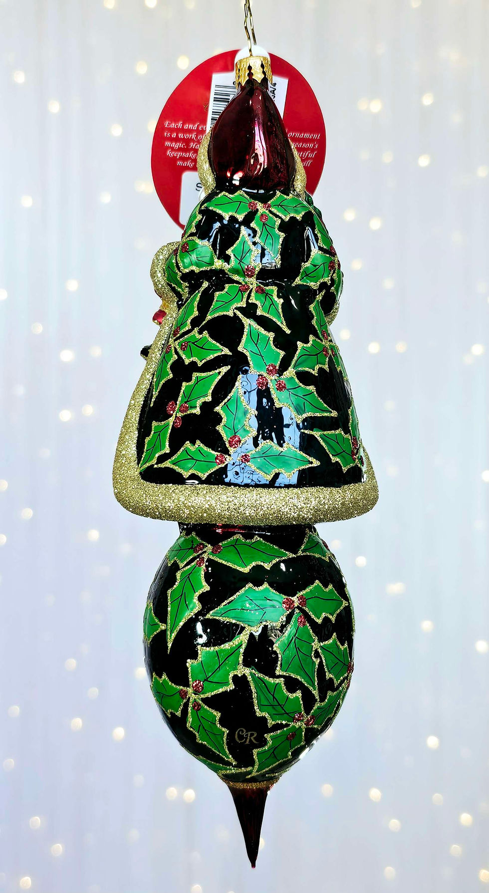 Thumbnail: Christopher Radko Santa's Holly Reflection 1021909 Christmas Ornament