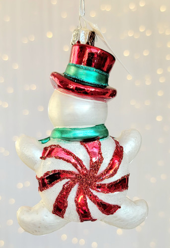 Kurt Adler Noble Gem 3 Peppermint Santa Gingerbreadman Snowman NB1627