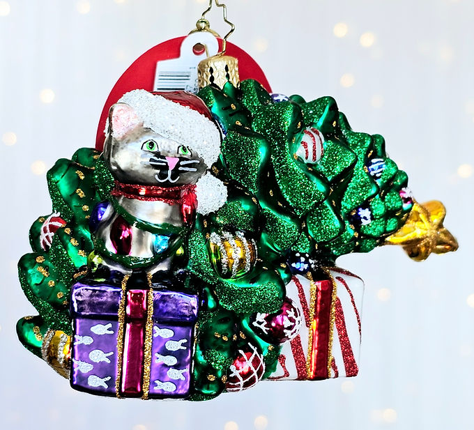 Christopher Radko Festive Feline Fiasco 1021903