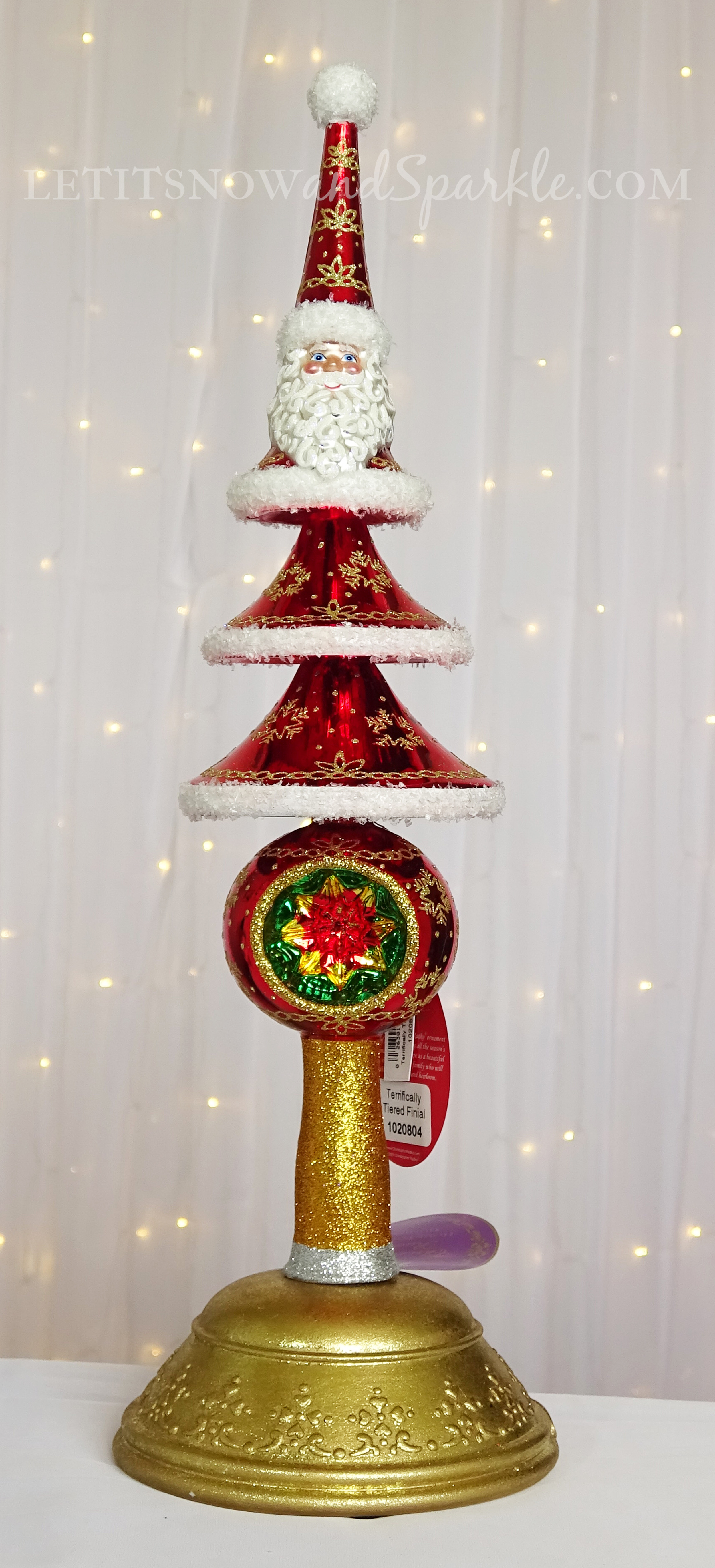 Tree Topper Christopher Radko LetItSnowandSparkle