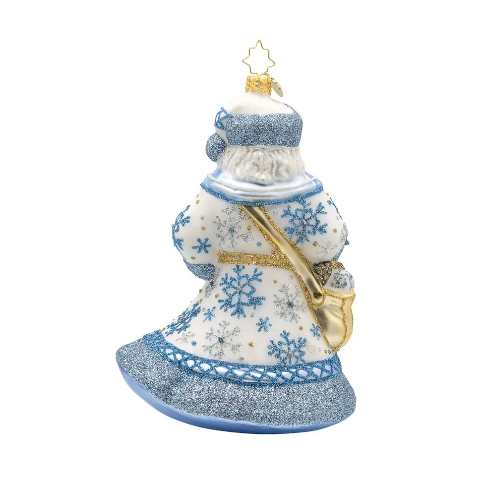 Thumbnail: Christopher Radko Ivory Frost Santa 1022498
