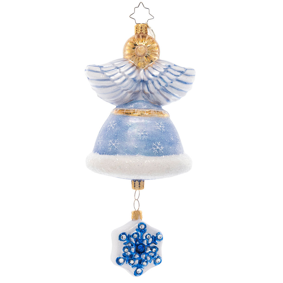 Thumbnail: Christopher Radko Retired Sapphire Snow Angel 1021457 Christmas Ornament