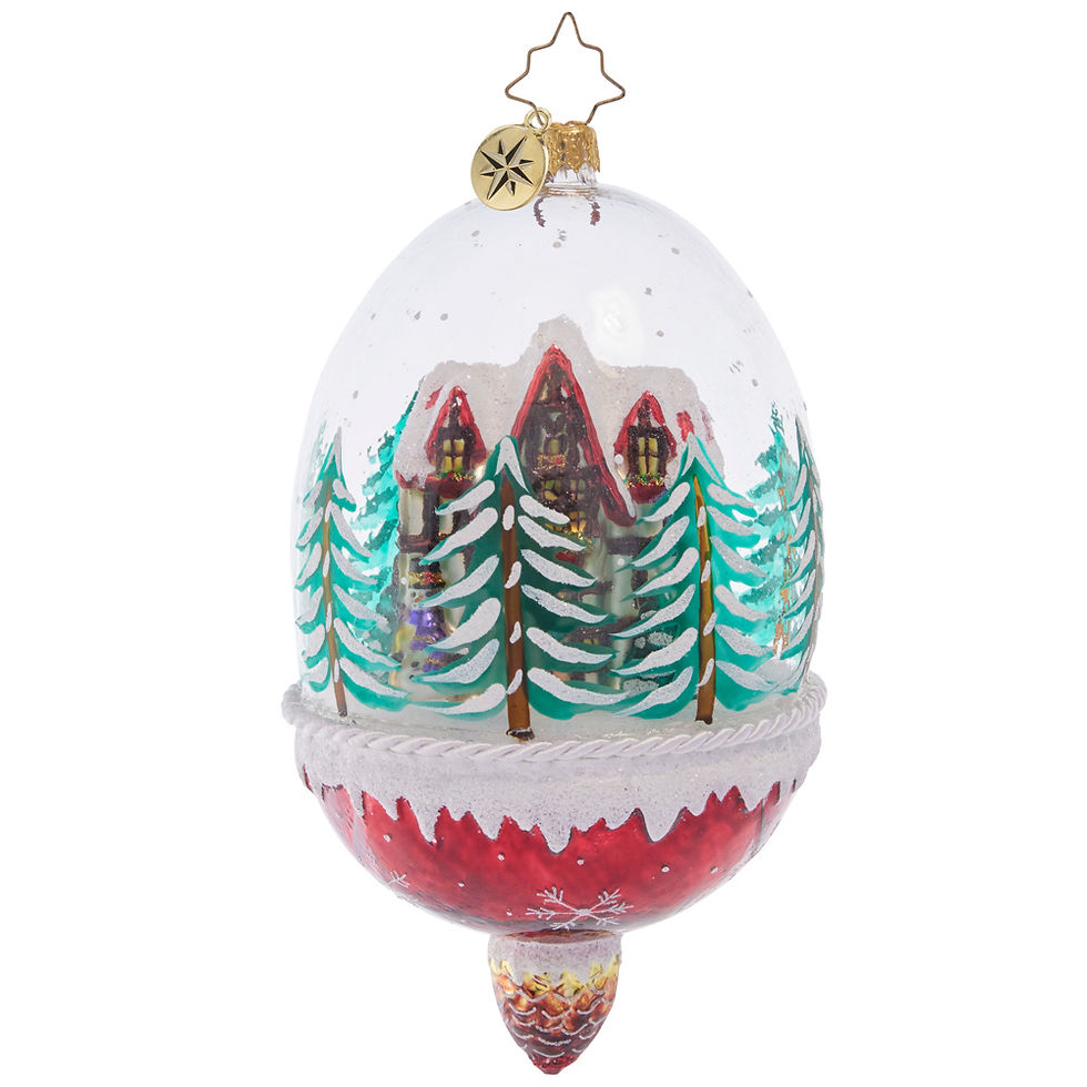 Thumbnail: Christopher Radko Winter Cottage Hideaway 2023 Ltd Edition 1021568 Christmas Ornament