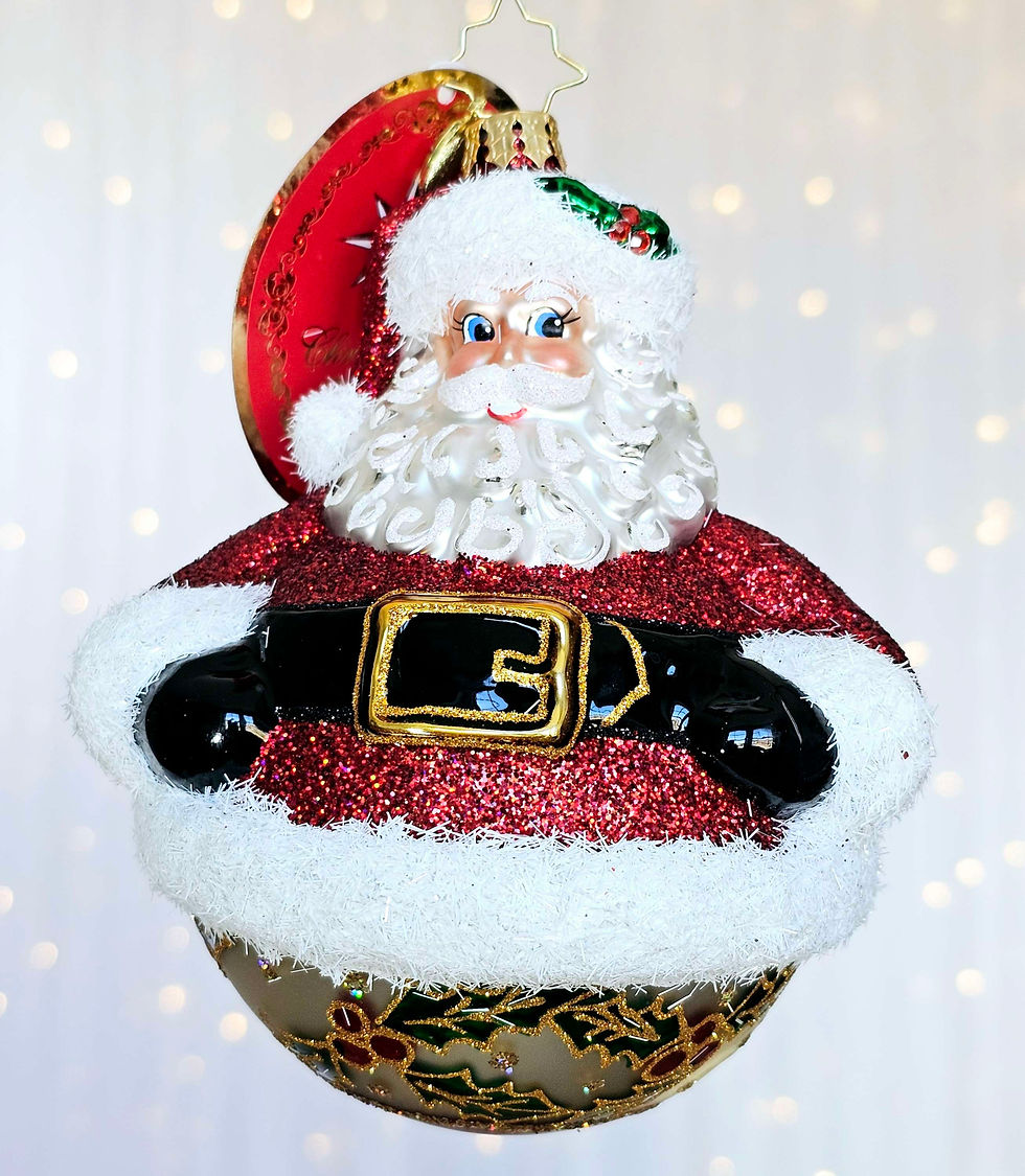 Christopher Radko Jolly Holly Claus Santa 1021893 Ornament