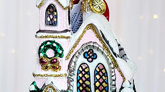 Christopher Radko Enchanting Chapel 1020972 Christmas Ornament