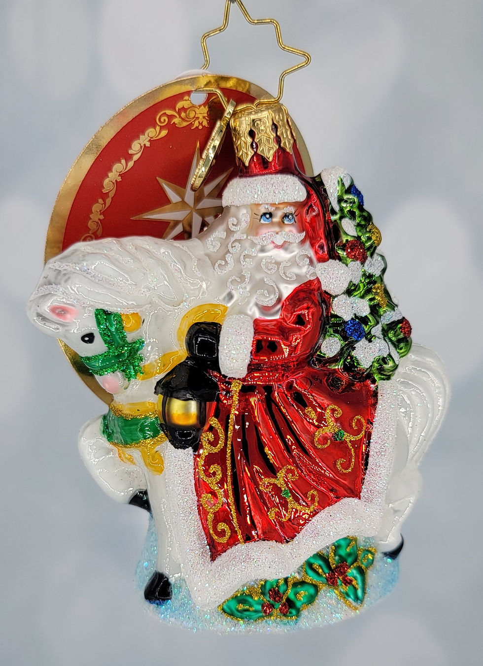 Thumbnail: Christopher Radko Galloping into Christmas Little Gem 1020563 Ornament