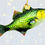 Thumbnail: Kurt S. Adler 5" Noble Gem Glass Bass Fish Christmas Ornaments NB1765