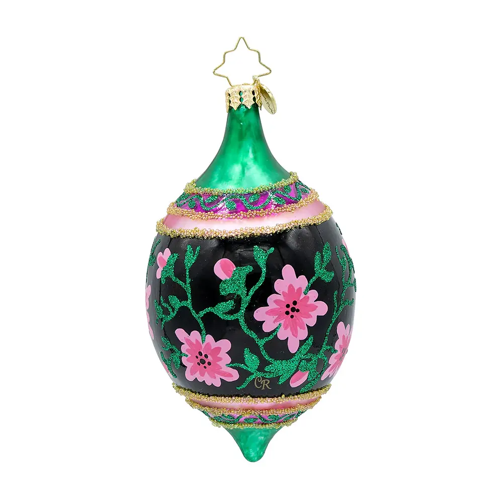 Thumbnail: Christopher Radko Fantasia Ornament Midnight Blossom Drop 1022478