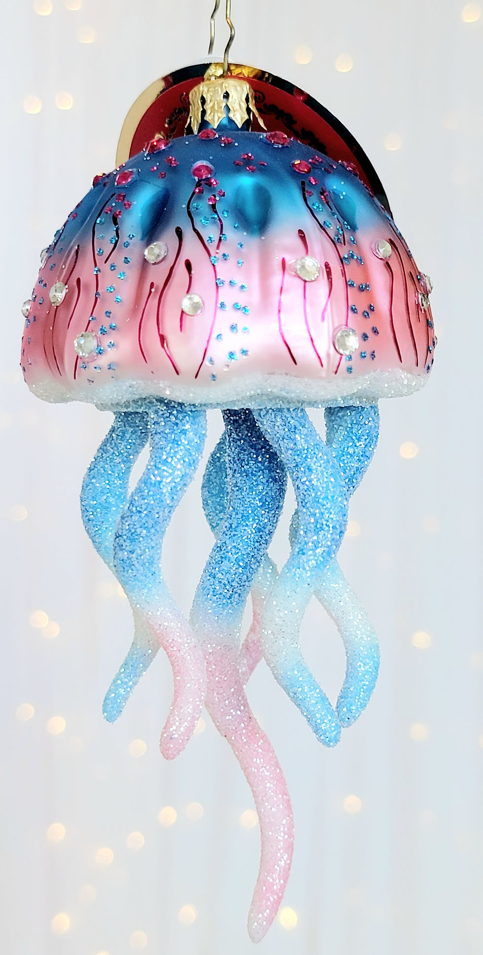 Thumbnail: Christopher Radko Colorful Jellyfish 1021647 Christmas Ornament for Sale