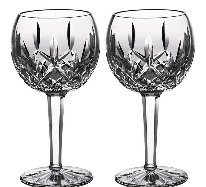Waterford Lismore Set of 2 Balloon Wine 8 oz 1058232