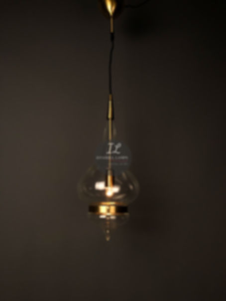 Modern Brass Ottoman LED Pendant