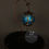 Thumbnail: Bohemian Copper Filigree Mosaic Turkish Swan Neck Table Lamp