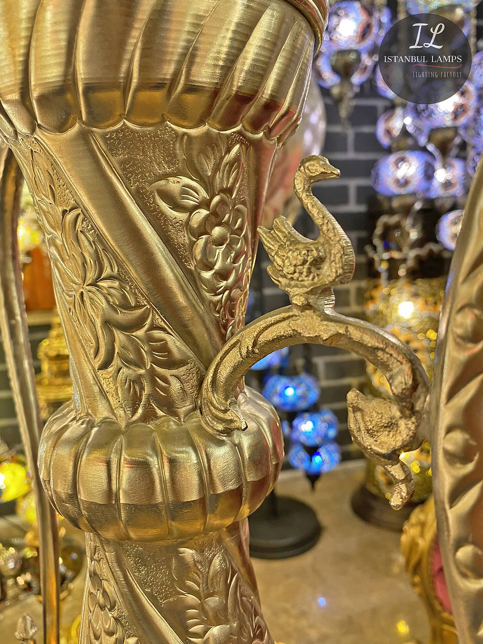 Thumbnail: Handmade Turkish/Moroccan Mosaic Glass Aladdin Table Lamp