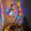 Thumbnail: Bohemian Copper Filigree Mosaic Turkish Swan Neck Table Lamp