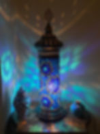 Thumbnail: Oriental Cylinder Turkish Mosaic Table Lamp Large