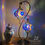 Thumbnail: Double Shade Turkish/Moroccan Mosaic Filigree Swan Table Lamp