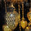 Thumbnail: Turkish-Moroccan Fusion Gold Laser Cut Hanging Chandelier: A Modern Marvel