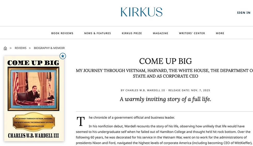 Come Up Big receives starred review in Kirkus Reviews + Upcoming audiobook & more!