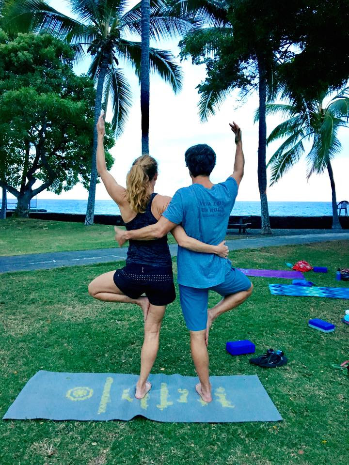 Beach Yoga Classes Kona Hawaii Big Island Hawaii Beach Yoga