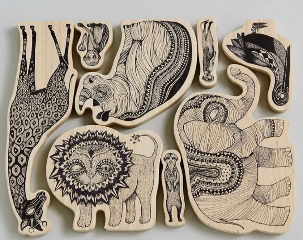 Thumbnail: 7 ANIMALI AFRICANI IN LEGNO