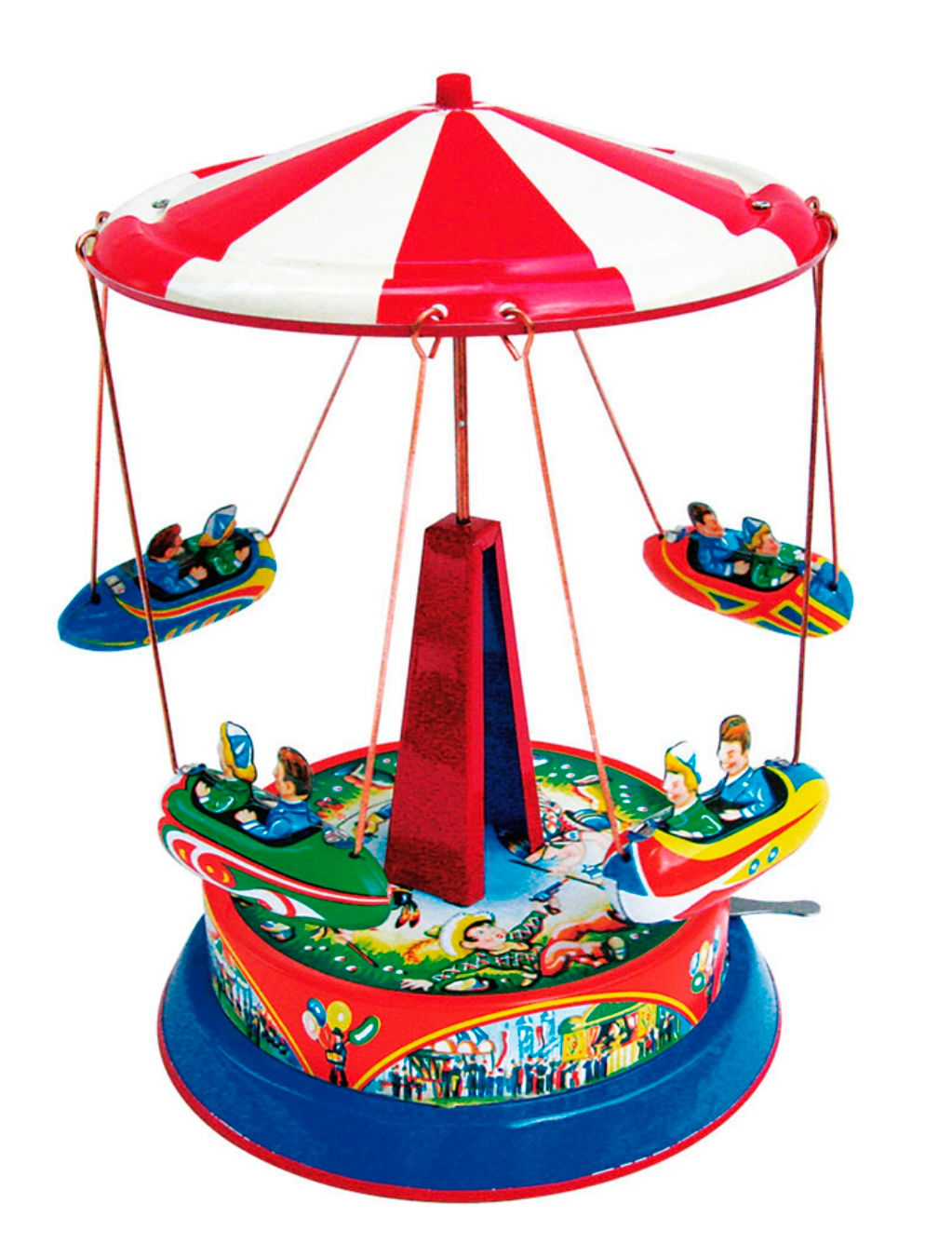 Giostra Parco Giochi Vintage in Metallo Navicelle