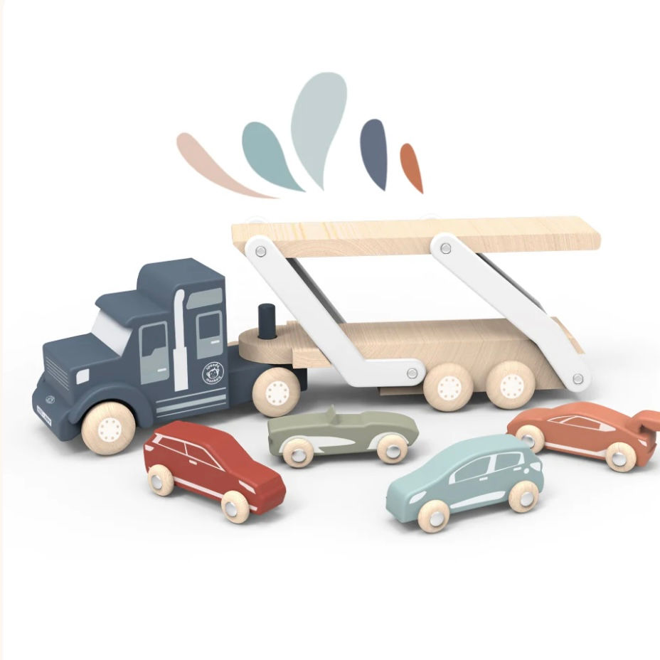 Miniatura: Camion Bisarca Legno cm. 38