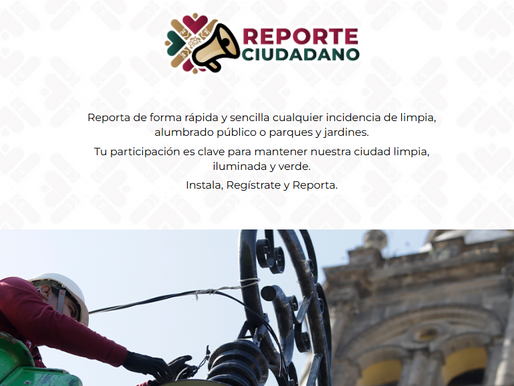 ¿Ya conoces la aplicación que facilita la atención de reportes ciudadanos?