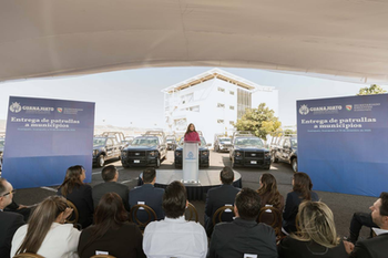 Salamanca refuerza su seguridad con la entrega de dos nuevas patrullas estatales como parte del fortalecimiento policial en Guanajuato
