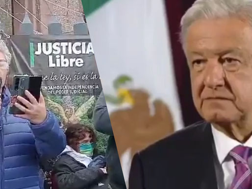 Protestan trabajadores del PJF contra reforma con paro de labores