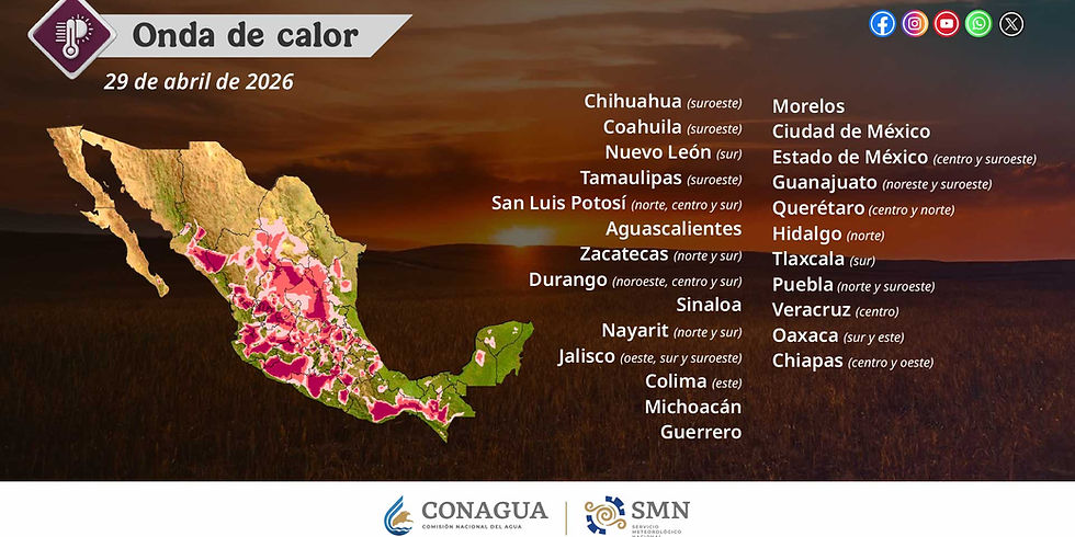 Persistirá onda de calor en Guanajuato; corredor industrial registrará hasta 35 °C