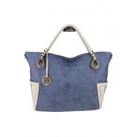 Miniature : Sac à main marron avec poches sur les cotés - Dudlin