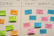 Planning board during MariMundo team offsite planning session Costa Rica