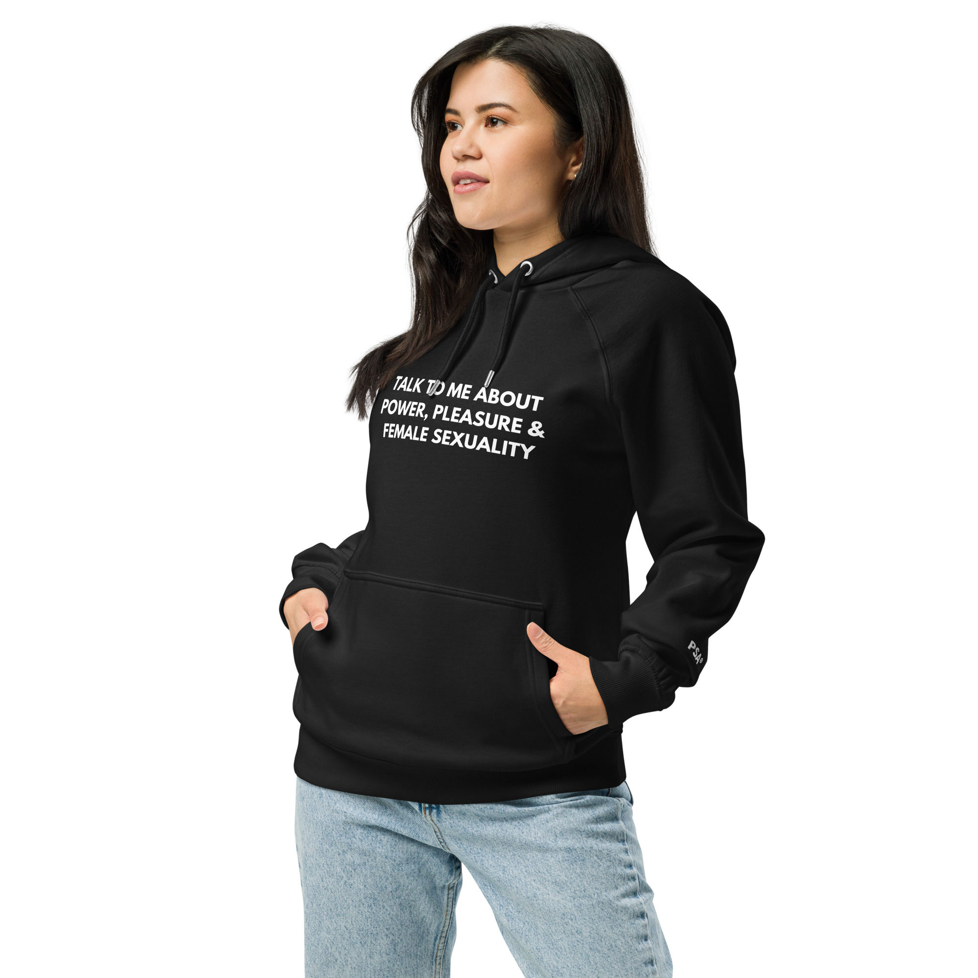 ‘Talk to Me About Power, Pleasure & Female Sexuality’ Premium Hoodie Black