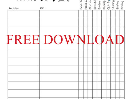 2025 Quilter's Checklist: Free Download!