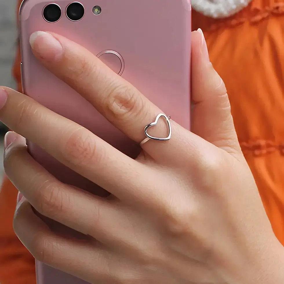 Thumbnail: Silver Heart Ring
