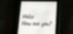 מסך טלפון עם טקסט “Hello, how are you?” – פתיחת שיחה בהודעה שמסמלת התחלה של חיבור רגשי