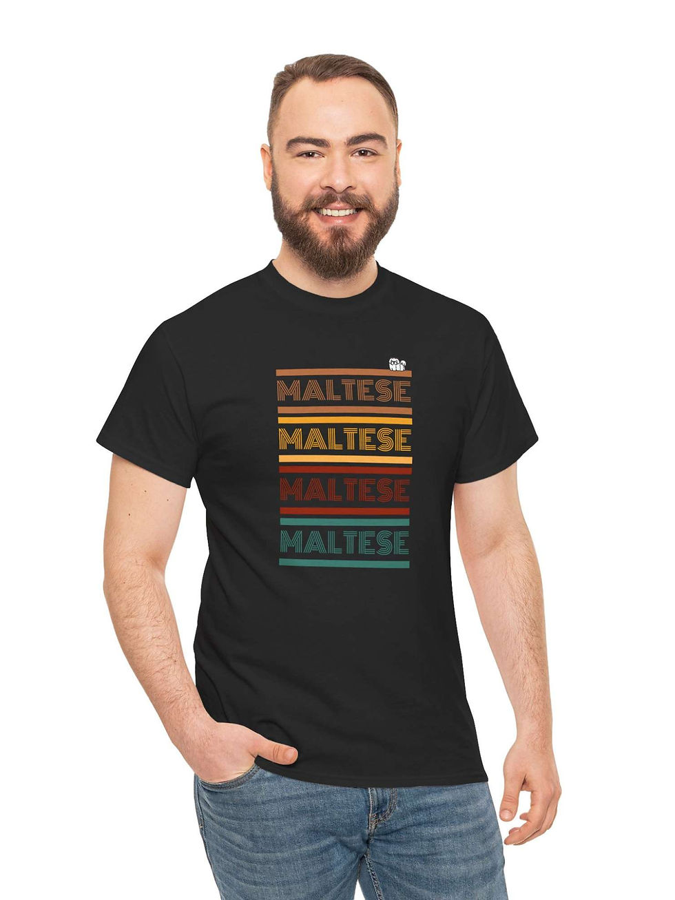 Küçük resim: Maltese Tişört Retro I